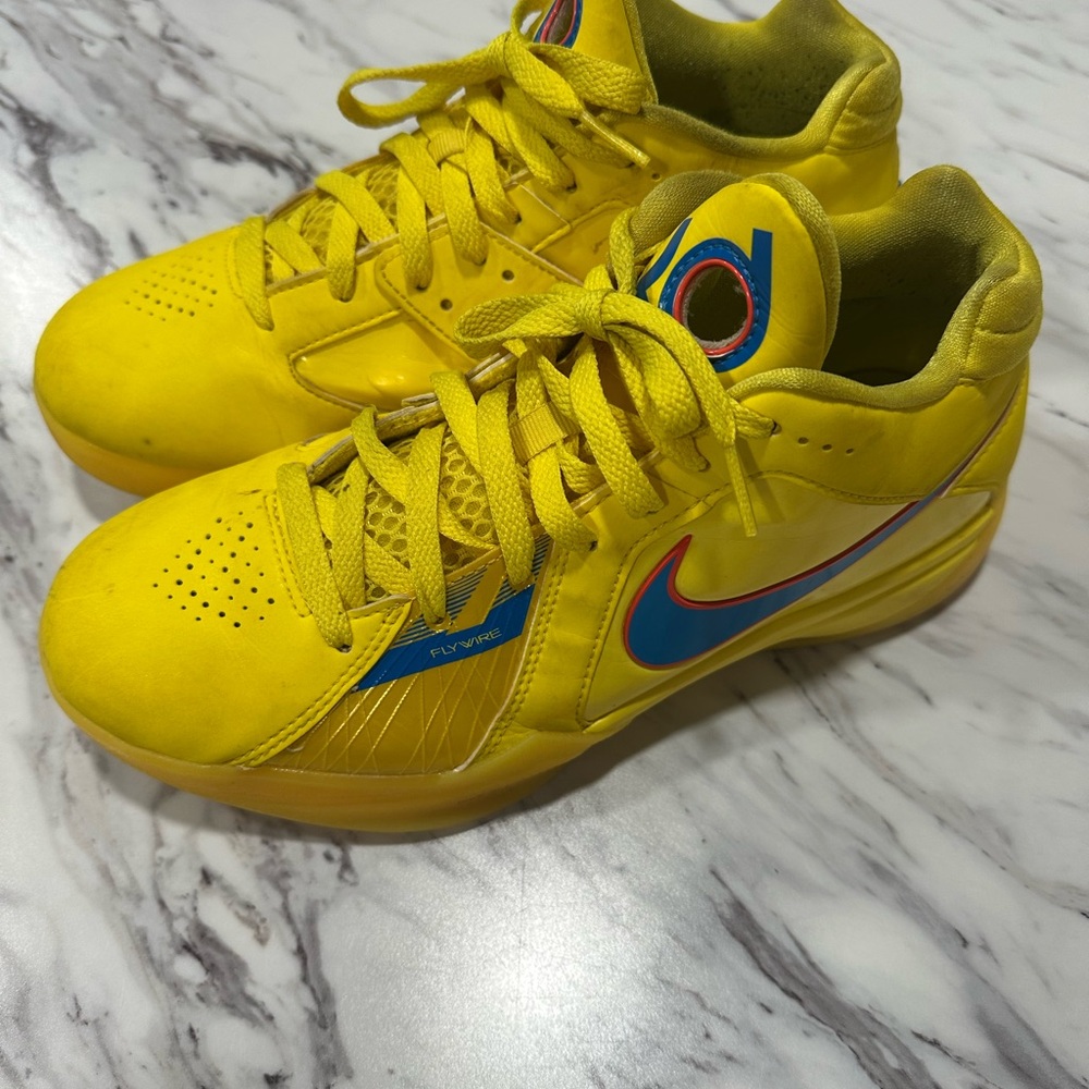 Nike KD Bright Yellow Basketball Shoes